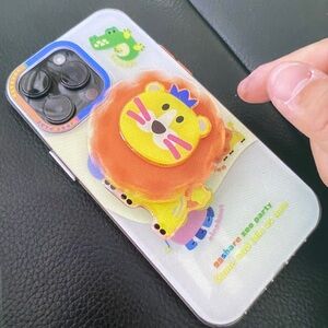 Cute Lion Phone Case with Stand